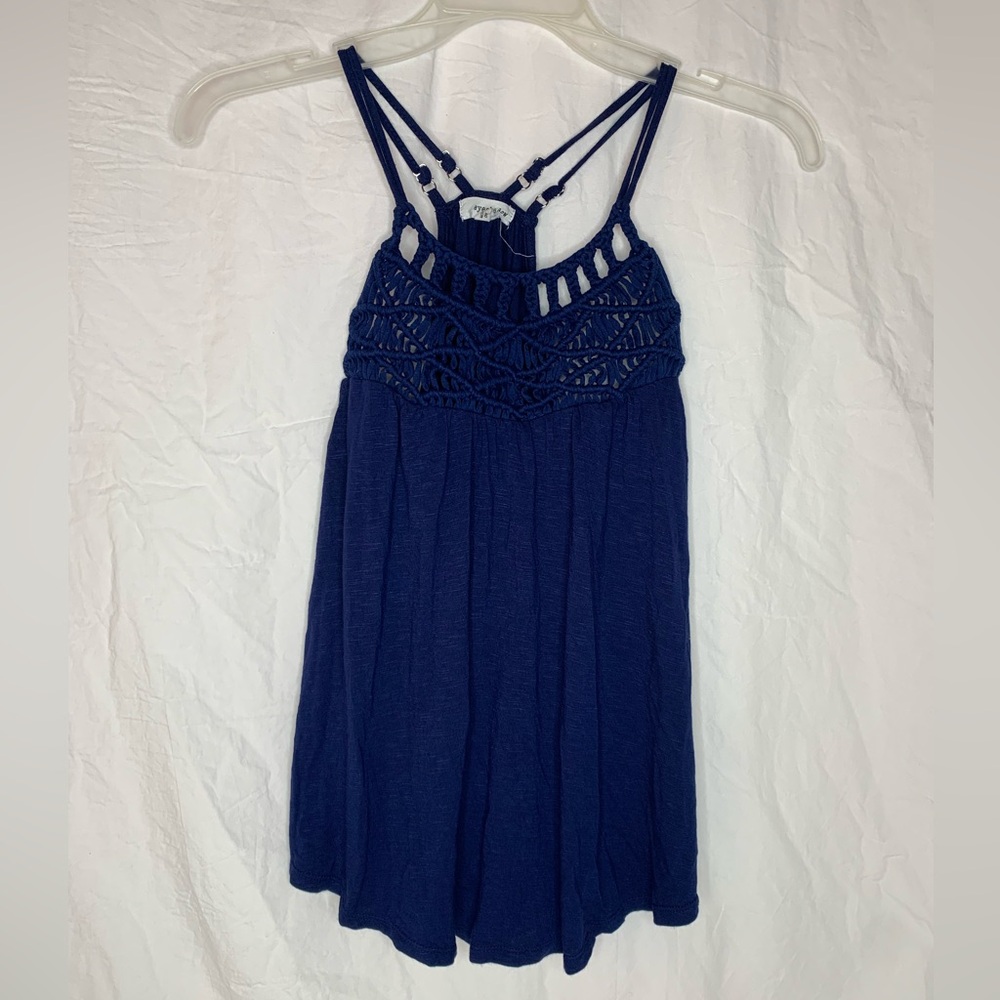 Eyeshadow halter top S adjustable straps woven accent, stretchy